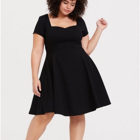 torrid Dresses & Skirts - Torrid Mini Textured Knit Skater Dress